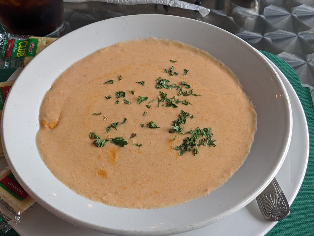 Lobster Bisque at Bell House Restaurant